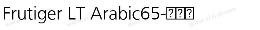 Frutiger LT Arabic65字体转换